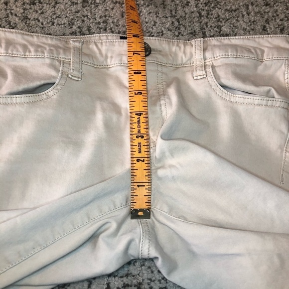 American Eagle Cream Colored Jeggings Size 8 - Picture 10 of 12